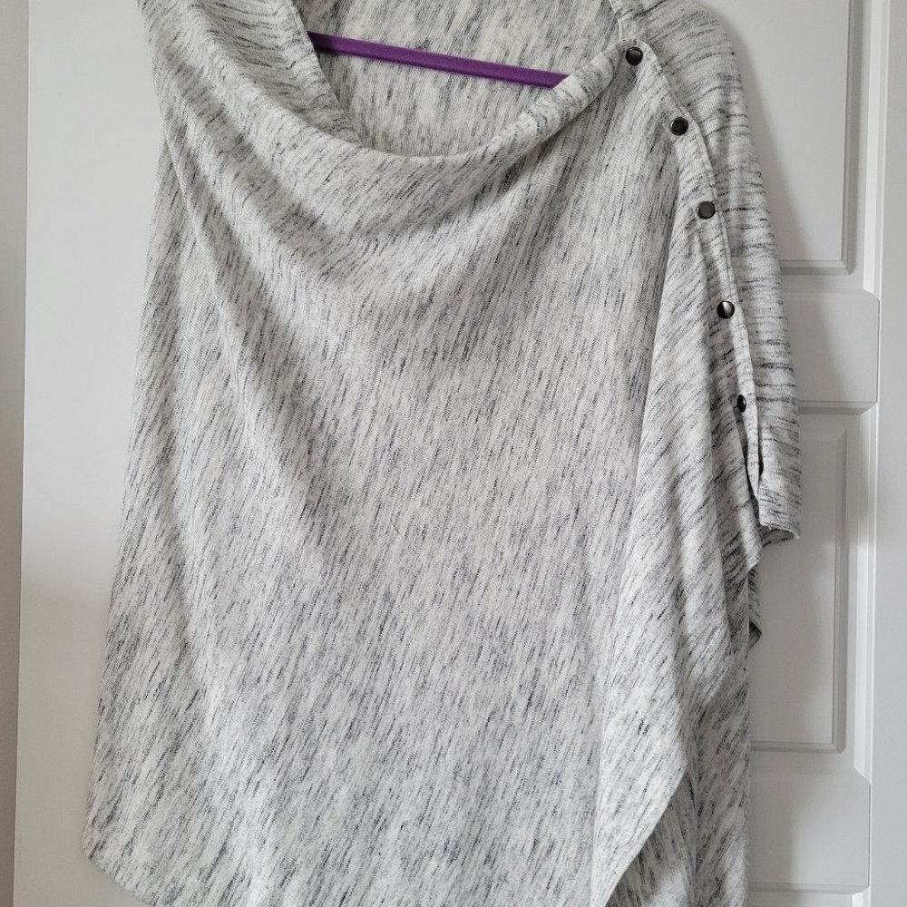 Talbots asymmetrical armless sweater